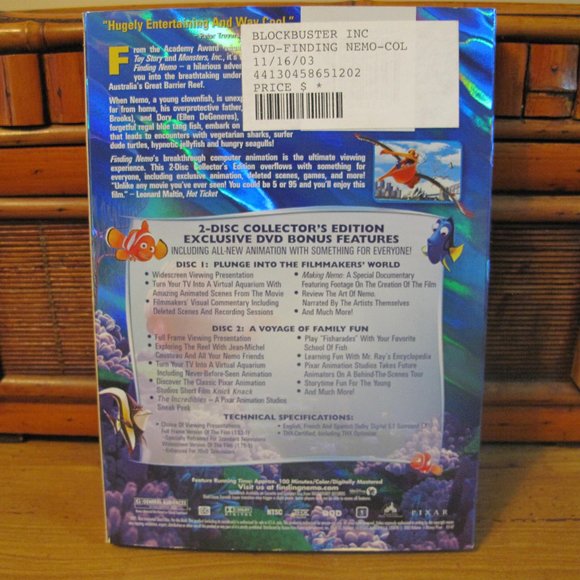 Finding Nemo 2 Disc Collectors Edition - Picture 2 of 15